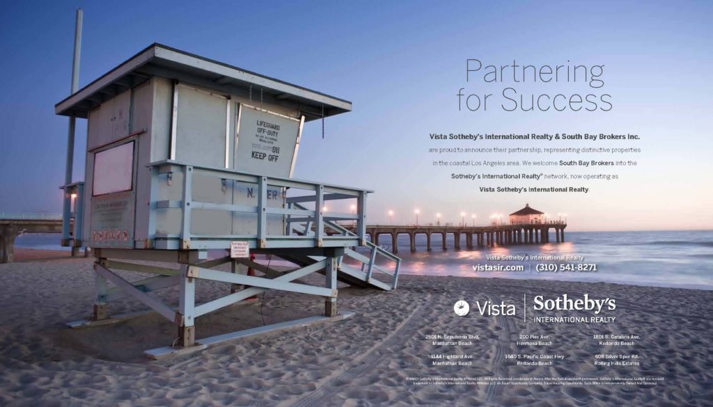 South Bay Brokers Merges with Vista Sotheby's International Realty