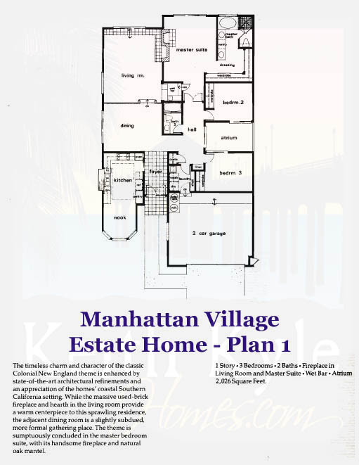 Manhattan Village Plan 1 Estate Home Floorplan