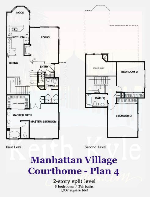 Manhattan Village Plan 4 Court Home Floorplan