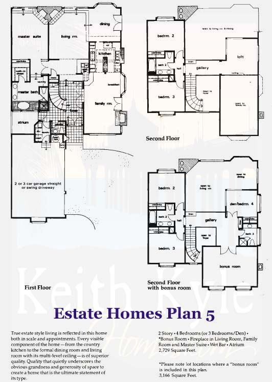Manhattan Village Plan 5 Estate Home Floorplan