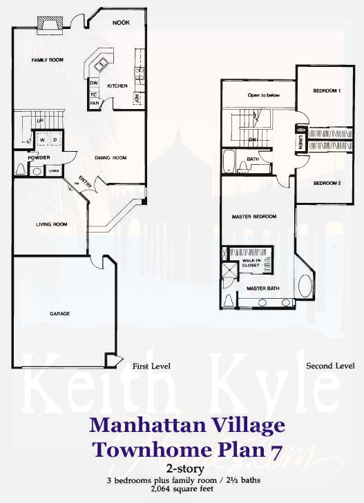 Manhattan Village Plan 7 Townhome Floorplan