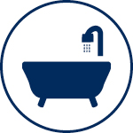 Number of baths icon