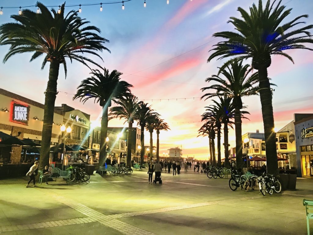 Pier Plaza at sunset