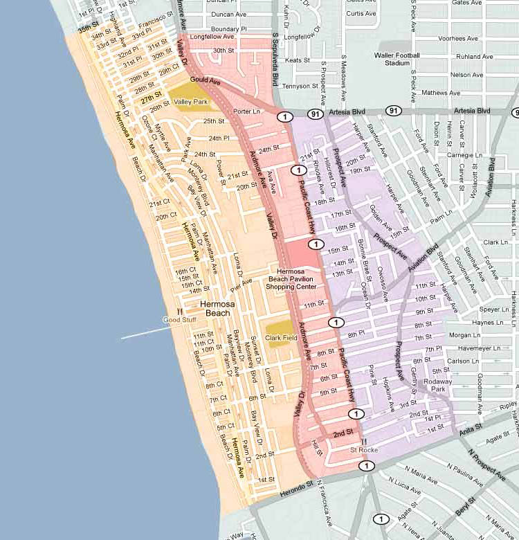 Hermosa Beach real estate map