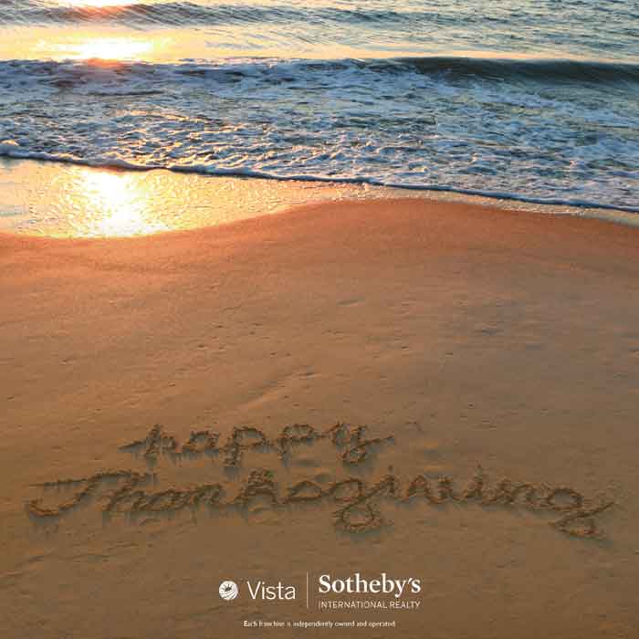 Happy Thanksgiving beach