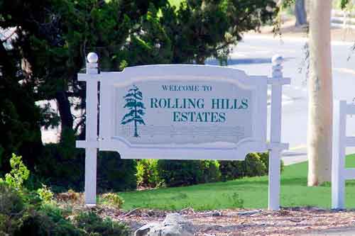 Rolling Hills Estates sign