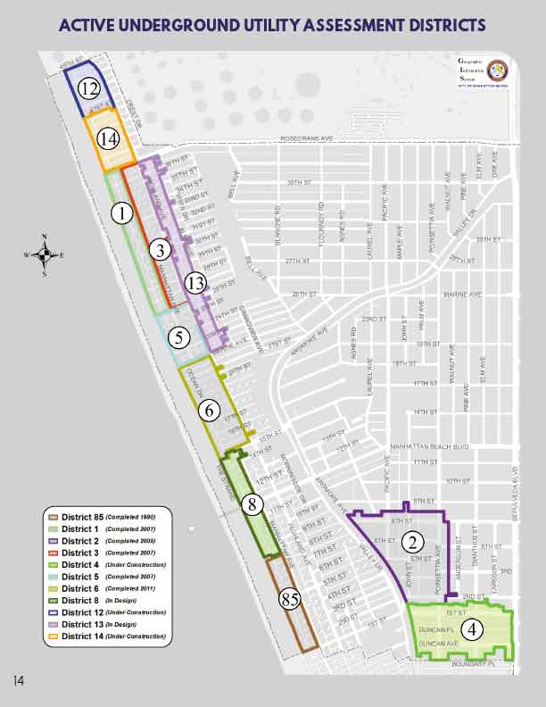 Manhattan Beach utility undergrounding map