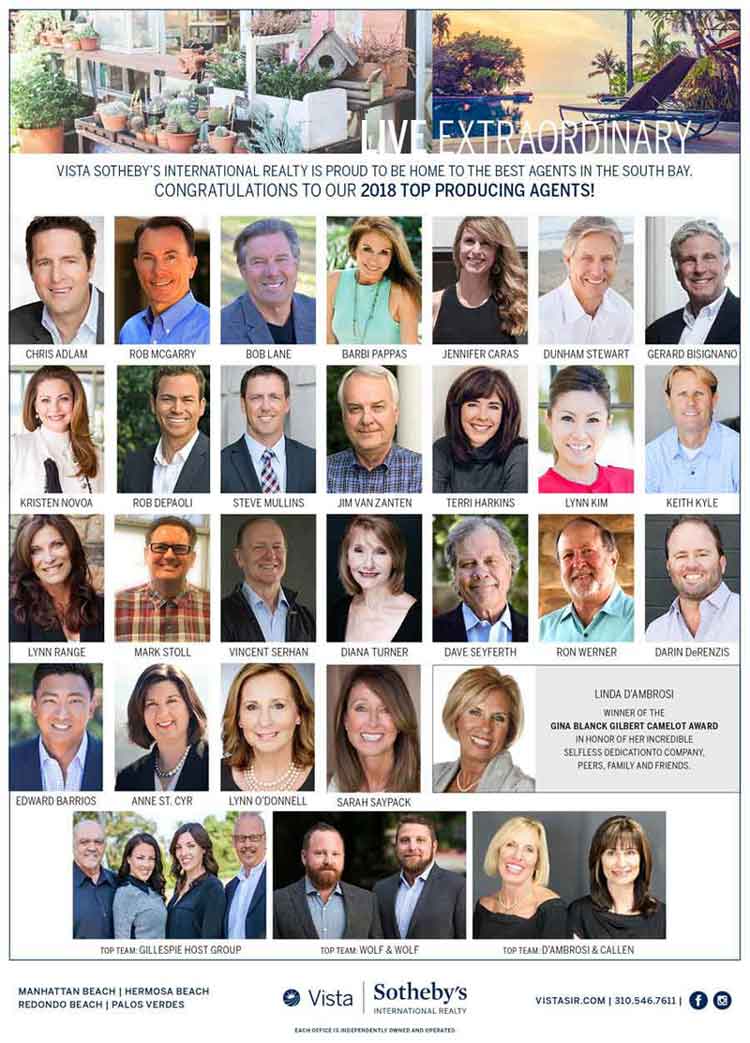  Sotheby's Top Realtors in the South Bay